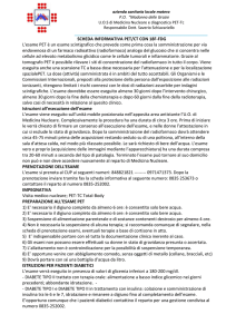 Scheda informativa PET