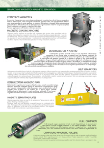rulli composti compound magnetic rollers cernitrice magnetica