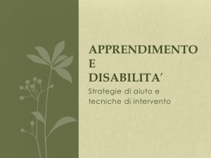 apprendimento e disabilita