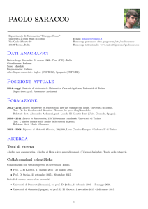 Curriculum vitae (italiano)