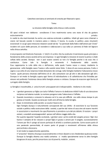 Catechesi conclusiva al seminario di crescita per fidanzati e sposi