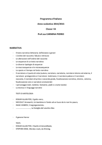 Programma d`italiano Anno scolastico 2014/2015 Classe I - cine-tv