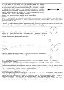 Soluzione La molla si allunga rispetto alla sua lunghezza di riposo