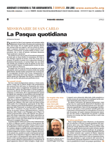 La Pasqua quotidiana - Missionarie San Carlo