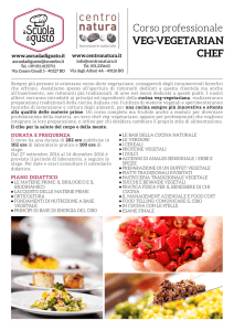 VEG-VEGETARIAN CHEF Corso professionale