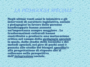 la pedagogia speciale