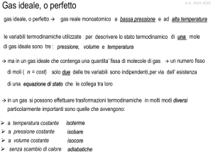 Gas ideale, o perfetto