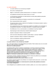 Le vostre domande - Montascale anziani abbattimento barriere