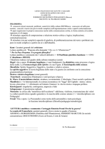 FILOSOFIA → stimolare capacità di comprensione e relazione