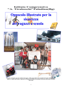 Opuscolo illustrato sicurezza ragazzi