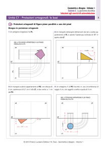 Esercizi sulle proiezioni ortogonali di figure piane parallele a uno