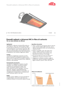 Pannelli radianti a infrarossi IHC in fibra di carbonio