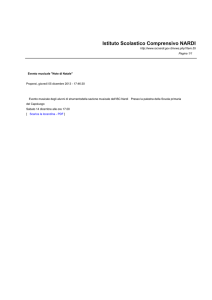 Evento musicale -Note di Natale