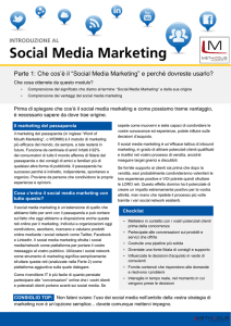 Parte 1: Che cos`è il “Social Media Marketing” e perché dovreste