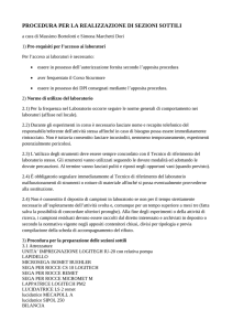 laboratorio sezioni sottili