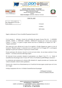 Nuove Borse Erasmus 1 - Istituto Tecnico Tito Acerbo
