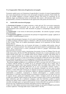 9. La Gruppoanalisi. Dalla storia all`applicazione nel