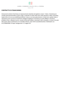 CONTRATTO DI FRANCHISING