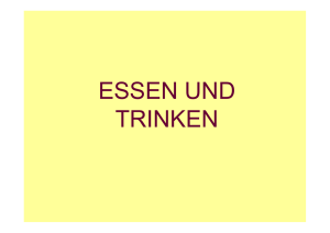 essen und trinken - Impariamo il tedesco