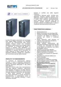 ups monofase doppia conversione