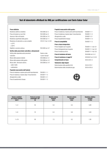 Test di laboratorio effettuati da IMQ per certificazione cavi Serie