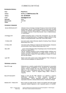 Curriculum - Associazione Italiana per la Lotta al Neuroblastoma