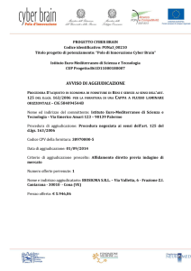 Aggiudicazione definitiva Biosigma CAPPA A FLUSSO LAMINARE Bis