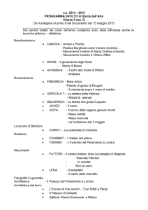a.s. 2014 - 2015 PROGRAMMA SVOLTO di Storia dell`Arte Classe 5