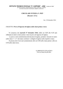 CircP025 Test d`ingresso inglese