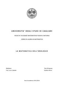 La matematica dell`orologio