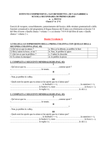 ISTITUTO COMPRENSIVO « SAN BENEDETTO » DI VALFABBRICA