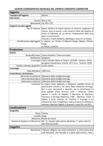 scheda iconografico-musicale del dipinto concerto campestre