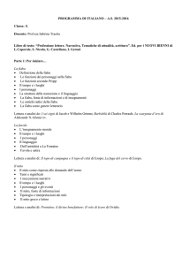 PROGRAMMA DI ITALIANO – AS 2015-2016 Classe