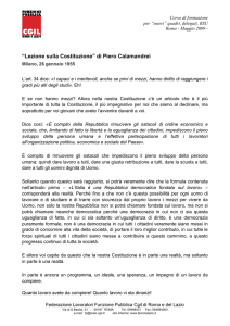 “Lezione sulla Costituzione” di Piero Calamandrei