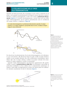 La polarizzazione delle onde elettromagnetiche