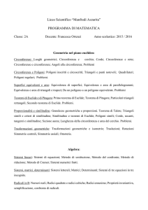 Liceo Scientifico “Manfredi Azzarita” PROGRAMMA DI MATEMATICA