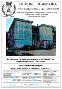 relazione tecnica impianto elettrico progetto definitivo