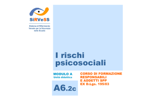 I rischi psicosociali - Liceo Classico D`Annunzio Pescara