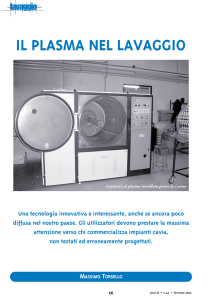 Il plasma nel lavaggio