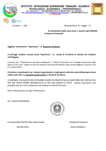 esperienze ASL - IIS “Einaudi