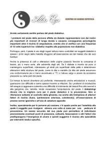 Il piede ed il diabete