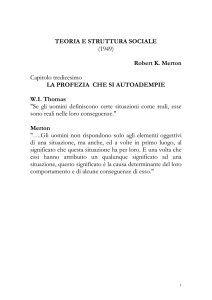 TEORIA E STRUTTURA SOCIALE