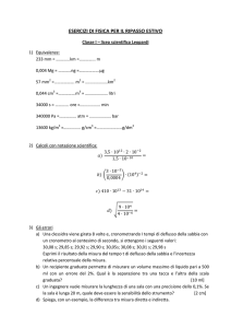 esercizi di fisica per il ripasso estivo - Istituto G. Leopardi