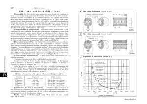 Caratteristiche delle fibre ottiche