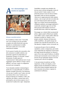 Arte e dermatologia: una mostra in ospedale