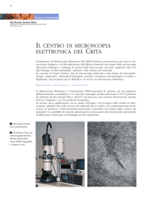 il centro di microscopia elettronica del crita