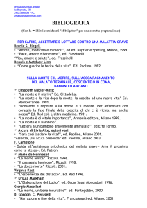 BIBLIOGRAFIA - Home Page ART cure palliative