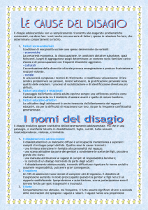 Le cause del disagio