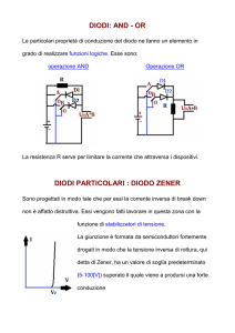 and - or diodi particolari : diodo zener