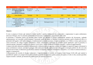 Disegno Assistito e Laboratorio di Rilievo e Rappresentazione